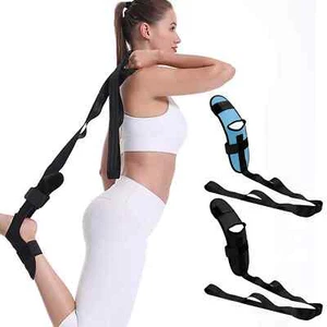 Yoga Flexibility Stretch Band Leg Fascia Stretcher Strap Gym Trainer Ballet UK - Picture 1 of 4