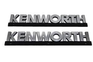 Juego de emblemas de capucha Kenworth con logotipo lateral base texturizada - Imagen 1 de 8