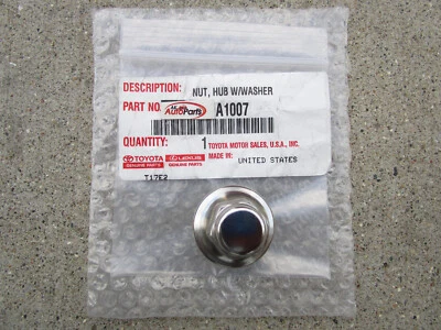 Toyota Tundra 2022 rueda de aleación cromada tuerca con arandela cantidad 1 fabricante original nuevo Foto 1 de 4