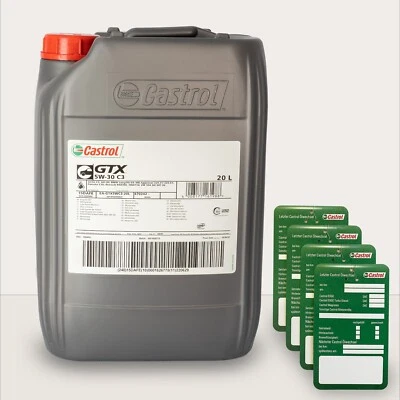 20 Liter Kanister Castrol GTX 5W-30 C3 VW 504 00/507 00 BMW LL-04 Porsche C30