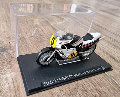 Modellino moto 1:24 SUZUKI RGB 500 Marco Lucchinelli Motomondiale - Immagine 1 di 2