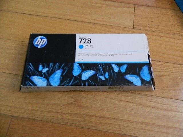 Cartucho de tinta cian HP 728 2020 300 ml F9K17A DesignJet T730 T830 MFP nuevo Foto 1 de 1