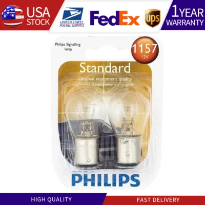 For Philips Miniatures Standard Bulbs (1157) Tail Lamp Clear Bulb Set of 2pcs - Image 1 of 4