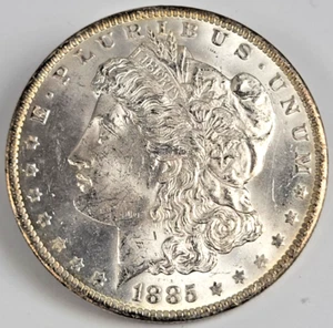 1885-O Morgan Silber 1 Dollar Stempelglanz - Bild 1 von 2