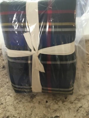 Pottery Barn Stewart Plaid Cotton Sherpa Comforter Sham Euro-pine nip - Image 1 of 3