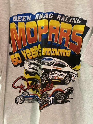NHRA Don Garlits Big Daddy Gainsville FL Men's T-Shirt XL 60 Years Drag Racing Cover