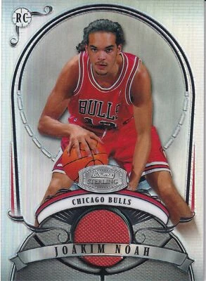 2007-08 Bowman Sterling #JN2 Joakim Noah Refractors #63/199 дебютант Chicago Bulls - Изображение 1 из 2