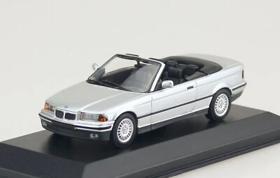 BMW 3er E36 Cabrio 1993 silber 1:43 Maxichamps Modellauto 940023330 - Bild 1 von 4