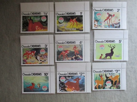 Grenada Grenadines, Scott#411-419, MNH Cover