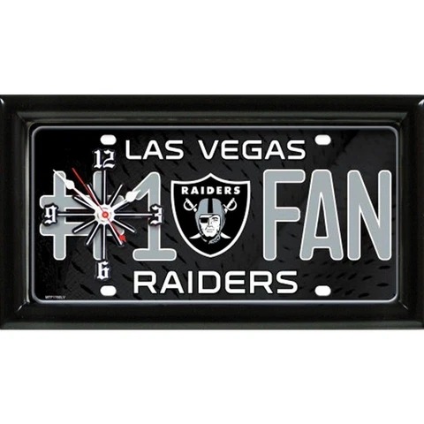 NFL Clock - Las Vegas Raiders Cover