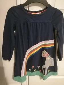 MINI BODEN GIRLS APPLIQUE HORSE DRESS 6-7 - Picture 1 of 3