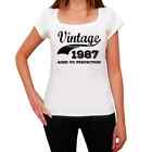 Women's Graphic T-Shirt Aged to Perfection 1987 37th Birthday Anniversary 37