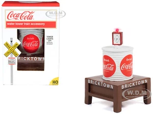 "COCA-COLA" WATER TOWER W/LIGHTS "BRICKTOWN" 1/87 (HO) CLASSIC METAL WORKS TC115 - Picture 1 of 2