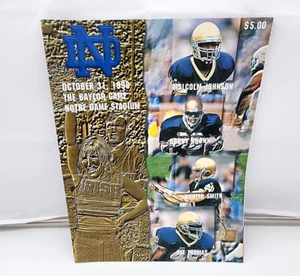 NOTRE DAME vs. BAYLOR - PROGRAMA DE FÚTBOL AMERICANO UNIVERSITARIO - 1998 - COMO NUEVO - Imagen 1 de 1