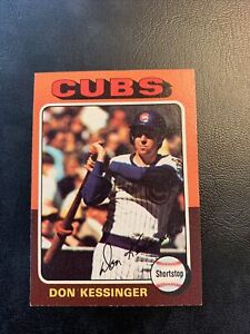 #315 Don Kessinger Chicago cubs￼   1975 Topps Cb26 315 Don Kasinger Chicago Cubs