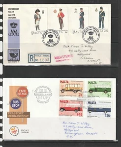 Malta 193 FDC, 1968/1998, en su mayoría dirigido a mano, Cat £600, solo precio como FU - Imagen 1 de 3