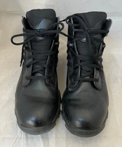 BATES MENS GX-4 Black Waterproof Leather Ankle Boots E02266 ~ GORE-TEX ~ Sz 8 - Picture 1 of 7