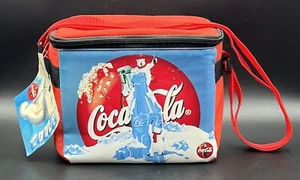 Neu mit Etikett Vintage 1998 Coca Cola Eisbären isolierte Kühlbox Brotzeittasche auslaufsicher - Bild 1 von 9
