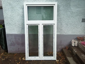 GEALAN Dreh-Kipp Fenster Dreifach Verglast zweiflügelig mit Oberlicht - Bild 1 von 6