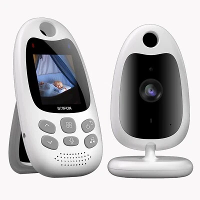 BOIFUN Wireless Video Baby Monitor Camera Night Vision, 2-way Talk, 8 Lullabies
