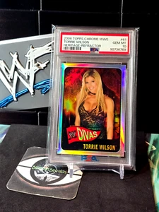 Torrie Wilson 2007 Topps Chrome WWE REFRACTOR PSA 10 GEM MINT POP 2 DIVAS💎 - Bild 1 von 1