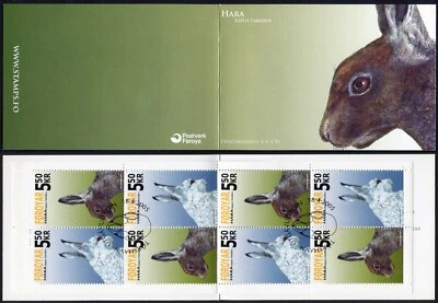 Faroe Stamp Booklet #33 2005 The Hare - Lepus Timidus FDC - Image 1 of 3