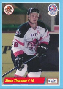 2000-01 UK Sekonda Superleague Cardiff Devils #16 STEVE THORNTON