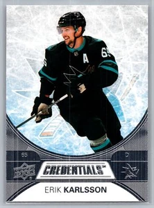 2021-22 Upper Deck Credentials #32 Erik Karlsson San Jose Sharks - Bild 1 von 2