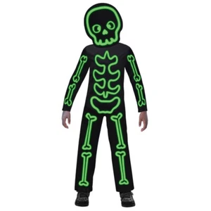 Halloween Party Supplies Stick Skeleton 10-12 Years Glow in the Dark Costume - Picture 1 of 1