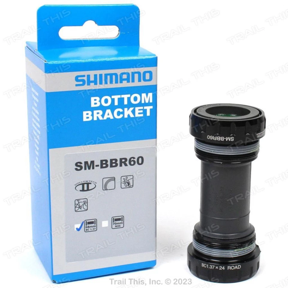 Soporte inferior para bicicleta de carretera Shimano Ultegra SM-BBR60 negro 68/roscado inglés Foto 1 de 3