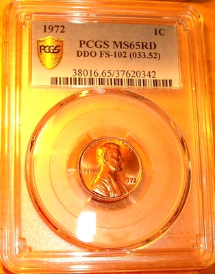 1972 Doubled Die Obverse # 2 (FS-102) Lincoln Cent-PCGS MS-65 RED-0342-FREE SHIP - Image 1 of 4