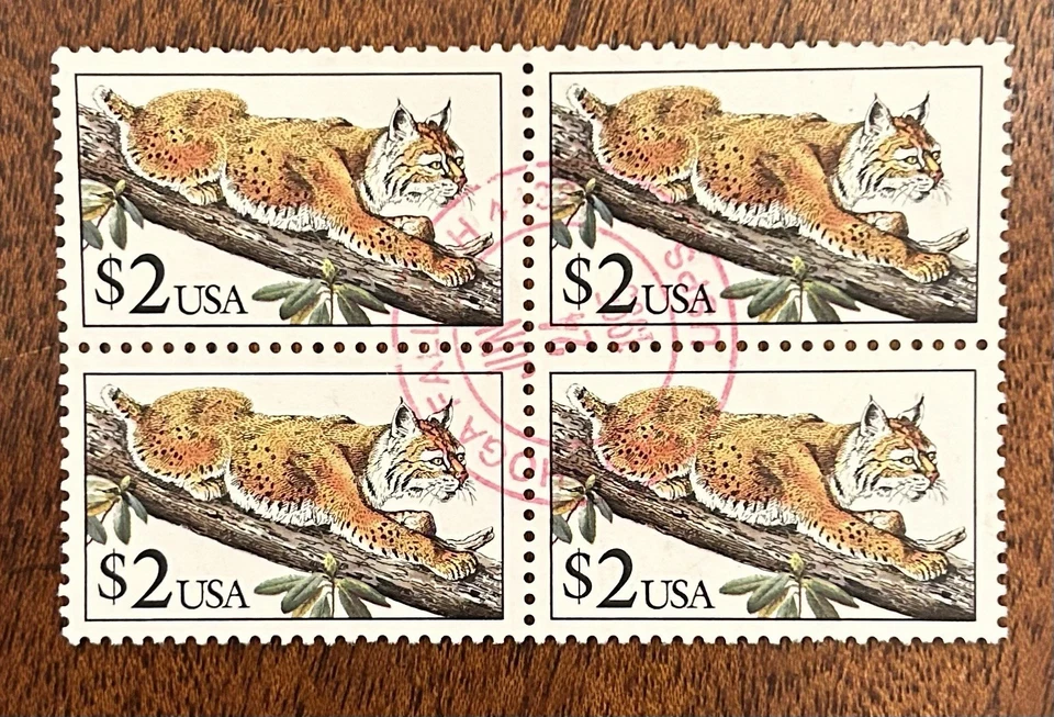 U.S. 1991 block of 4 used Scott # 2482. #08-01086 - Image 1 of 2