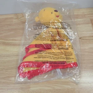My First Winnie the Pooh Plush Baby Lovey Hunny Pot Security Blanket Satin Trim - Picture 1 of 3