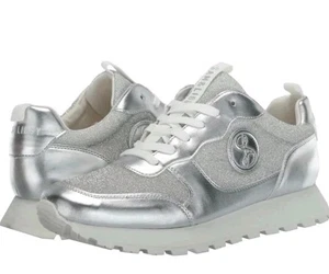 Sam & Libby Women's Randal Sneaker Lace Up Size 10 Silver - Picture 1 of 5