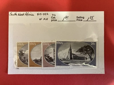Lot Of 4 Namibia SWA MNH Stamps Churches - Image 1 of 2