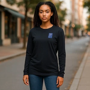 * NWT Black Long Sleeved APT 9 Pullover Top Ladies MEDIUM - Picture 1 of 3