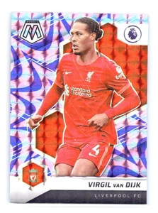 2021 Panini Premier League #180 Virgil van Dijk Mosaic Reactive Purple Liverpool - Picture 1 of 2