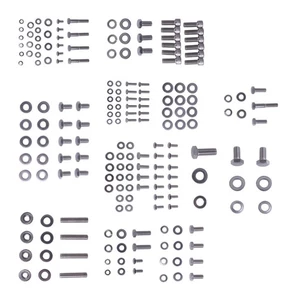 1 SET SMALL BLOCK FOR CHEVY SBC STAINLESS ENGINE HEX BOLT KIT 265 283 305 307 - Picture 1 of 7