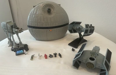 Star Wars Flota de Acción Imperial Estrella de la Muerte Juego AT-ST X-wing + Micro Máquinas Foto 1 de 4