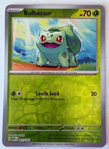 Bulbasaur 1/165 - Doble Cosmo Swirl - Cosmos Holo - Pokemon 151 - Imagen 1 de 3