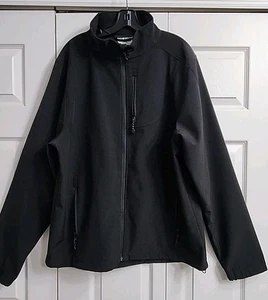 Black Diamond Mens Black Zip Jacket Sz (XL-50"Chest) Zip Pockets Mock Neck L/S - Picture 1 of 6