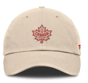 Team Canada 2025 4 Nations Face-Off Women's Fanatics Cream Unstructured Hat - Picture 1 of 4