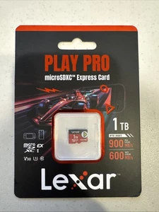EXPÉDIÉ AUJOURD'HUI - Carte microSDXC Express Lexar PLAY PRO 1 To pour Nintendo Switch 2 - Photo 1/8