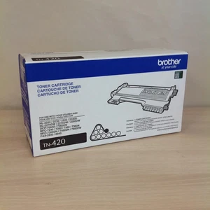 GENUINE Brother TN-420 TN420 BLACK Toner Standard Yield Sealed Box NEW - Bild 1 von 5