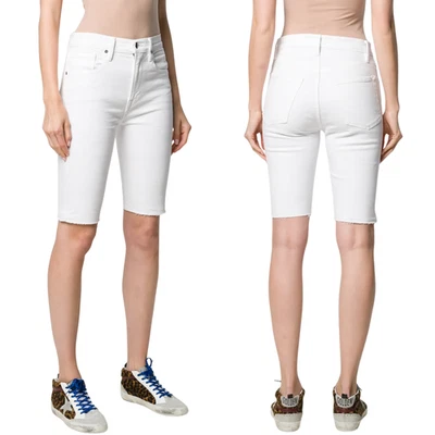 Pantalones Cortos Bermudas Frame Le Vintage Para Mujer 25 Blancos Denim Tiro Alto Elastizados Nuevos con Etiquetas Foto 1 de 4