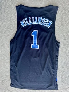 Duke #1 Zion Williamson College Throwback Trikot schwarz & blau XL genäht - Bild 1 von 4