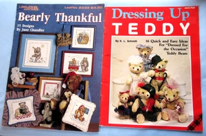 Bearly Thankful Faltblatt KREUZSTICHMUSTER Dress Up 12 Teddy Buch - Bild 1 von 23