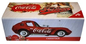Johnny Lightning Coca-Cola Festoon Collection Cheetah Red 1:64 Scale #8 Tin Box - Picture 1 of 6