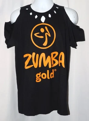 Camisa Zumba Gold Instructor CORTE PERSONALIZADO XL/XXL Hombro Frío Foto 1 de 4