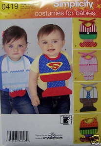Clearance Halloween Costumes for Babies Simplicity 0419 Paper Sewing Pattern NIP - Picture 1 of 1